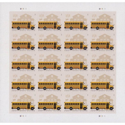 NOT Forever Stamp –Additional Ounce Stamps 2023 School Bus, First-Class Rate