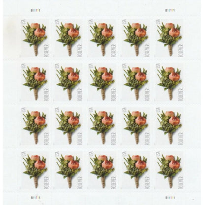Forever Stamps 2017 Boutonniere – Wedding Invitation, First-Class Postage