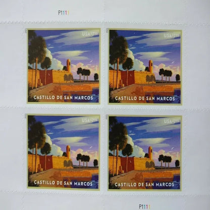 NOT Forever Stamp-Priority Mail Stamps 2021 Castillo de San Marcos – Cultural Heritage, $7.95 Postage