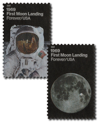 Forever Stamps 2019 First Moon Landing – Space Exploration, First-Class Postage