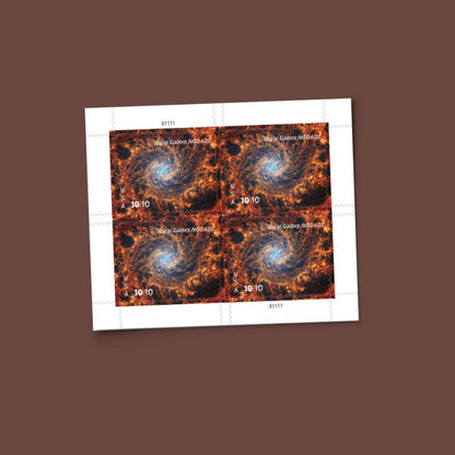 NOT Forever Stamp-$10.10 Stamps 2025 Spiral Galaxy NGC 628 – Astronomy Collection, Priority Mail Express Rate