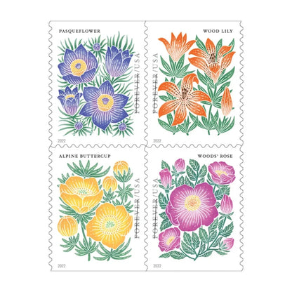 Forever Stamps 2022 Mountain Flora – Nature & Wildlife Series, First-Class Postage