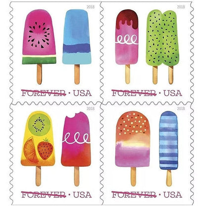 Forever Stamps 2018 Frozen Treats – Summer Fun, First-Class Postage