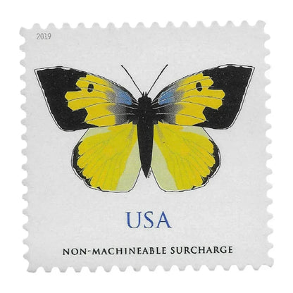 NOT Forever Stamp-$1.29 Stamps 2019 California Dogface Butterfly – Non-Machinable Surcharge, First-Class Rate