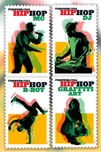 Forever Stamps 2021 Hip Hop – Music & Culture Series, First-Class Postage