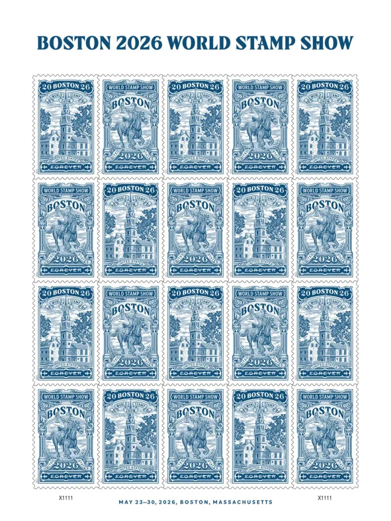 Forever Stamps 2025 Boston World Stamp Show – Philatelic Exhibition, First-Class Postage