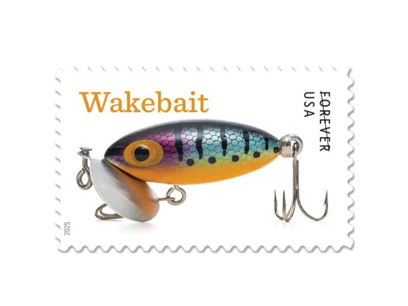 Forever Stamps 2025 Freshwater Fishing Lures – Outdoor Recreation, First-Class Postage