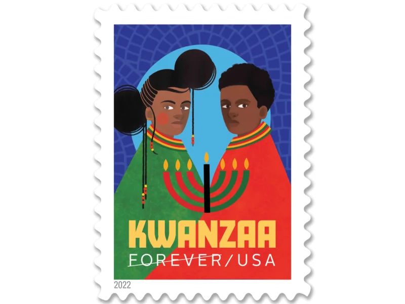Forever Stamps 2022 Kwanzaa – Holiday Celebration, First-Class Postage