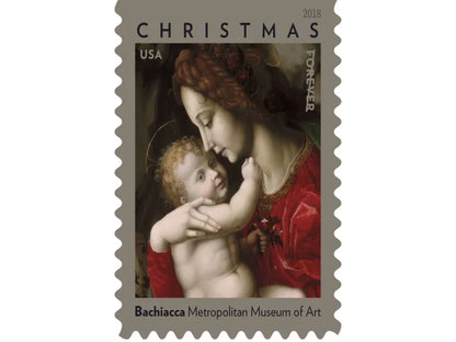 Forever Stamps 2018 Madonna and Child – Christmas Mail, First-Class Postage